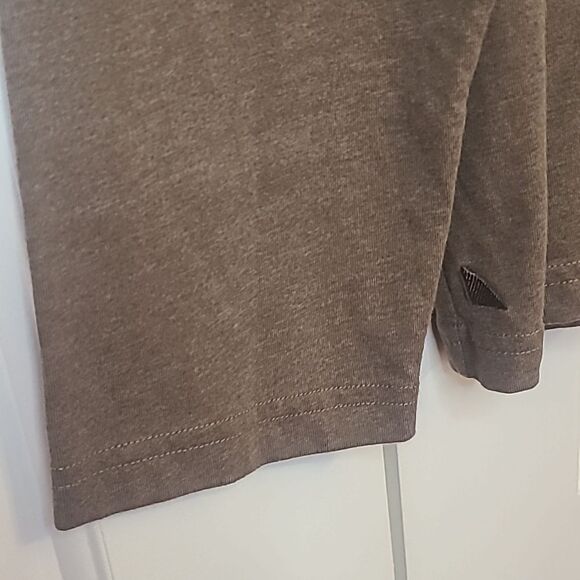 Untuckit Aston Heather Brown Long-Sleeve T-Shirt Size XXL - Picture 3 of 9